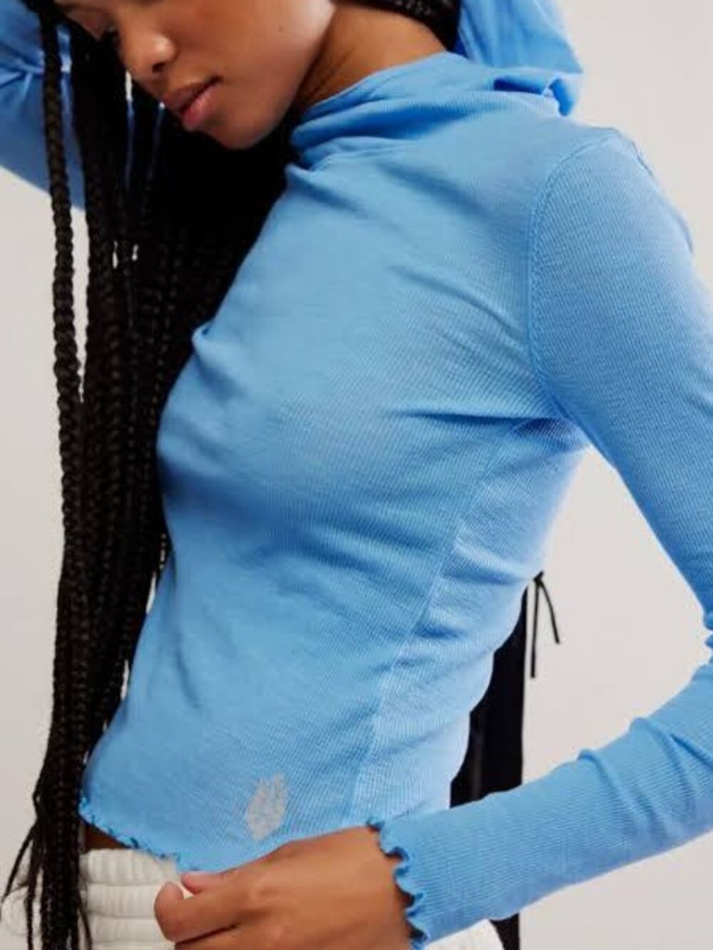 NWT: FP Movement by Free People Breathe Easy Long Sleeve - blue - mult.sizes
